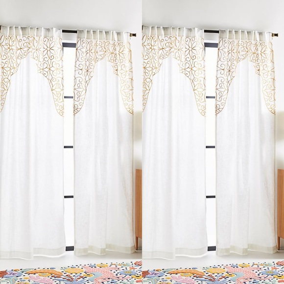 Anthropologie Other - Anthropologie Embroidered Betina Curtain